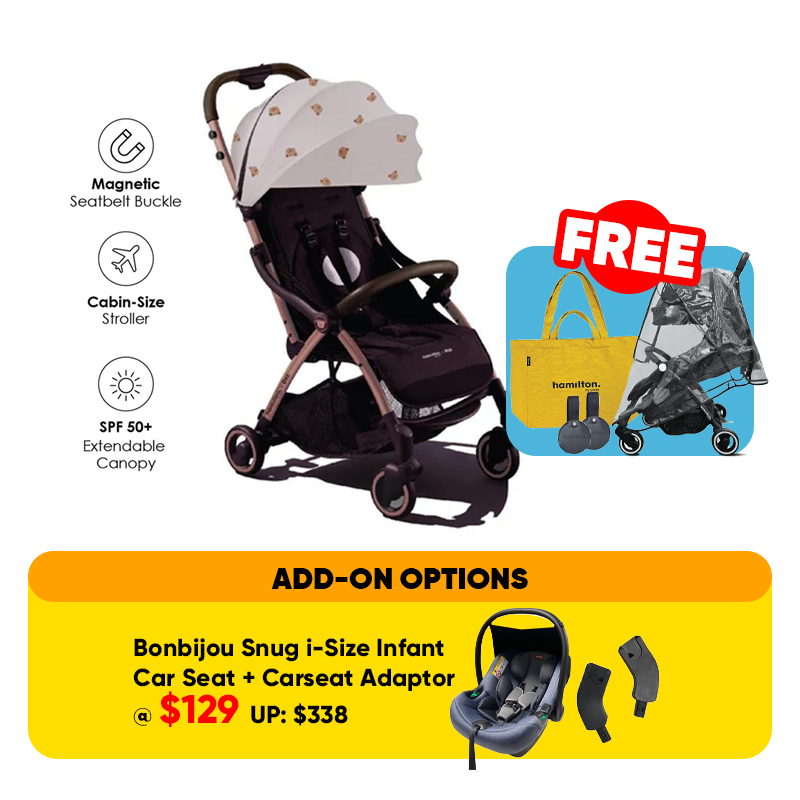 [Special Edition] Hamilton X1 Plus x DTD (Bear) MagicFold Stroller + FREE GIFT + Add On Option